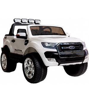 Coche a batería Ford Ranger 12v 4x4, 4WD, Mando RC, Ruedas de Goma, Blanco - LE2367